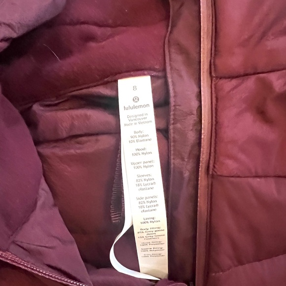 Lululemon “Down for It All” jacket size 8 - Picture 10 of 11